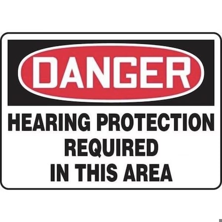 Accuform OSHA DANGER SAFETY SIGN HEARING FRMPPE219XP FRMPPE219XP